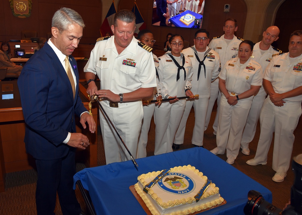 San Antonio recognizes Navy’s 248th Birthday at City Council Session