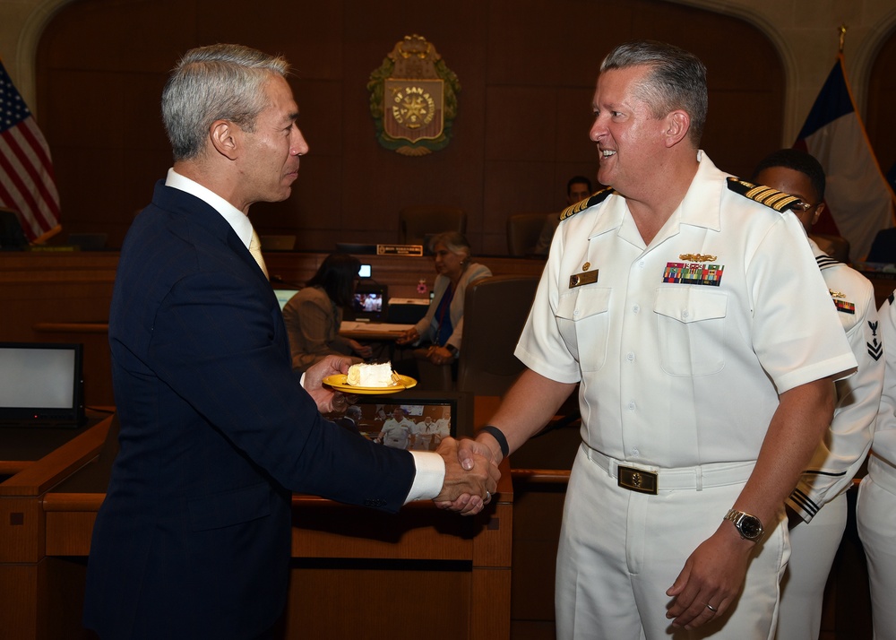 San Antonio recognizes Navy’s 248th Birthday at City Council Session