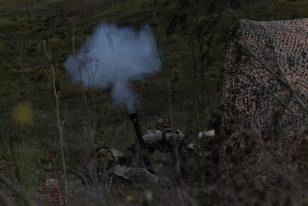 Valiant Mark 2023: Live Fire Mortars