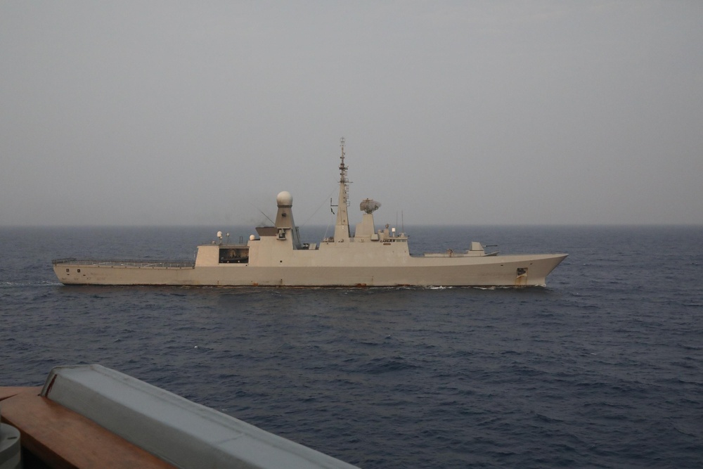 USS Thomas Hudner Sails with Egyptian Navy and Royal Saudi Navy