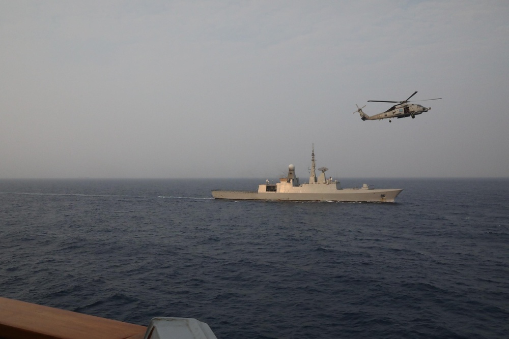 USS Thomas Hudner Sails with Egyptian Navy and Royal Saudi Navy