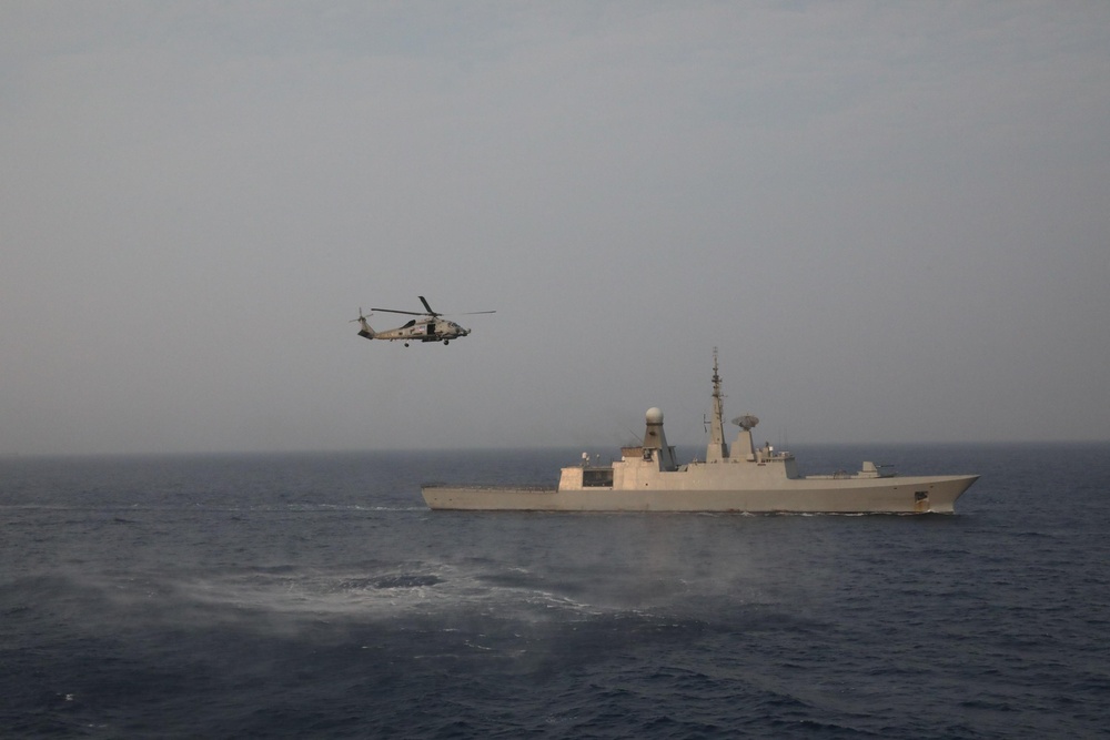 USS Thomas Hudner Sails with Egyptian Navy and Royal Saudi Navy