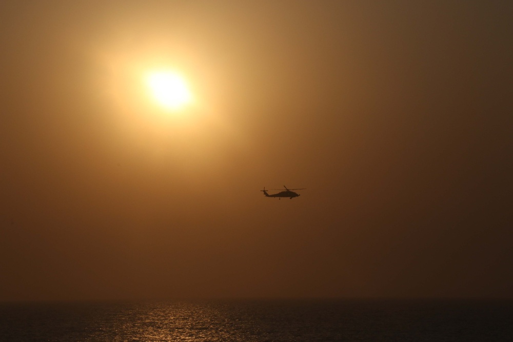 USS Thomas Hudner Sails with Egyptian Navy and Royal Saudi Navy