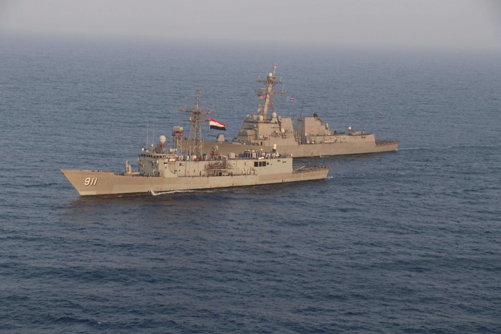 USS Thomas Hudner Sails with Egyptian Navy and Royal Saudi Navy