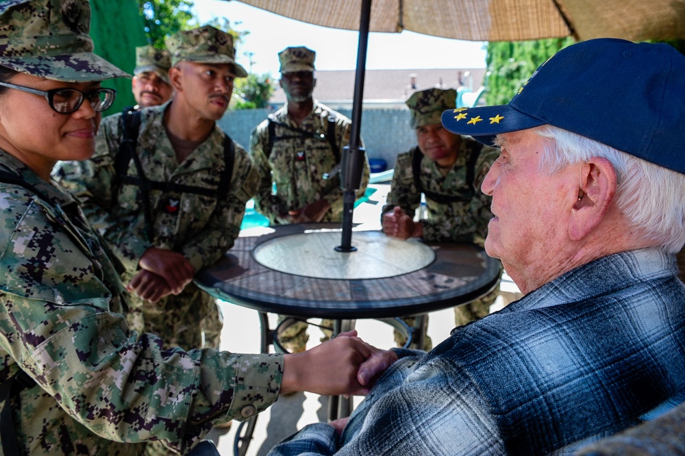 Northern California Chief Selects Visit USS Indianapolis Survivor