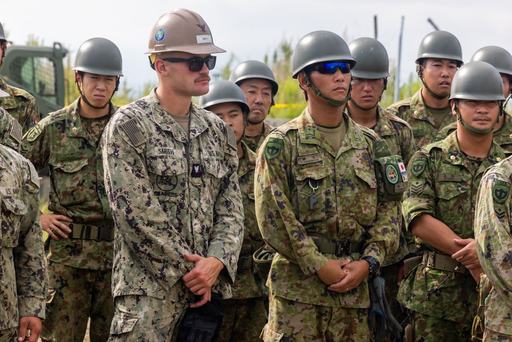 Combined Airfield Damage Repair training conducted at Marine Corps Air Station Iwakuni