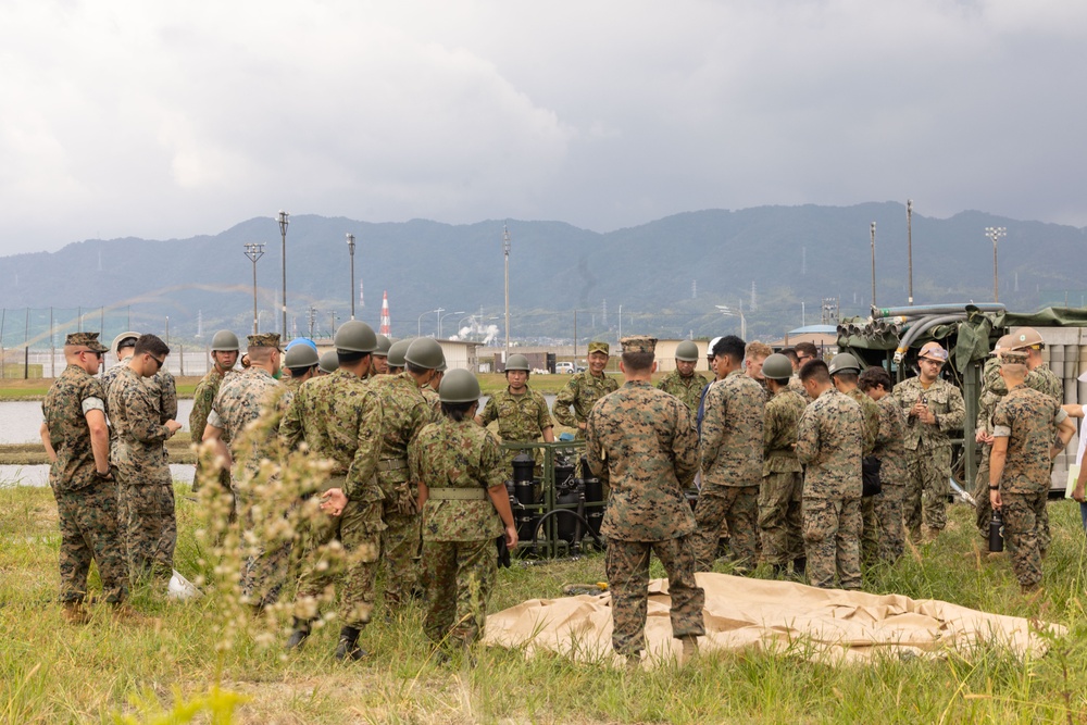 Combined Airfield Damage Repair training conducted at Marine Corps Air Station Iwakuni