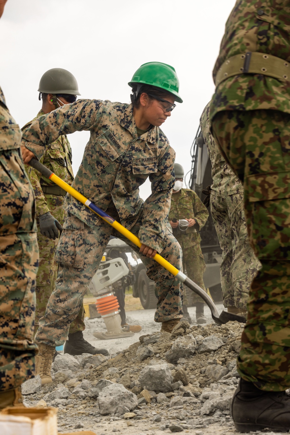 Combined Airfield Damage Repair training conducted at Marine Corps Air Station Iwakuni