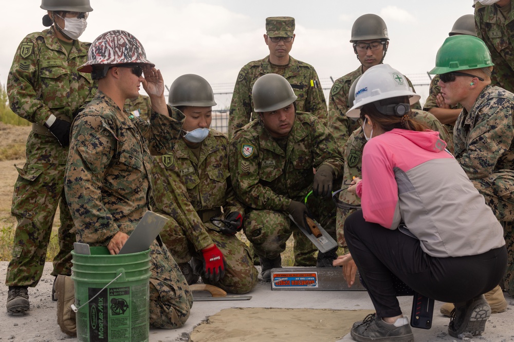 Combined Airfield Damage Repair training conducted at Marine Corps Air Station Iwakuni