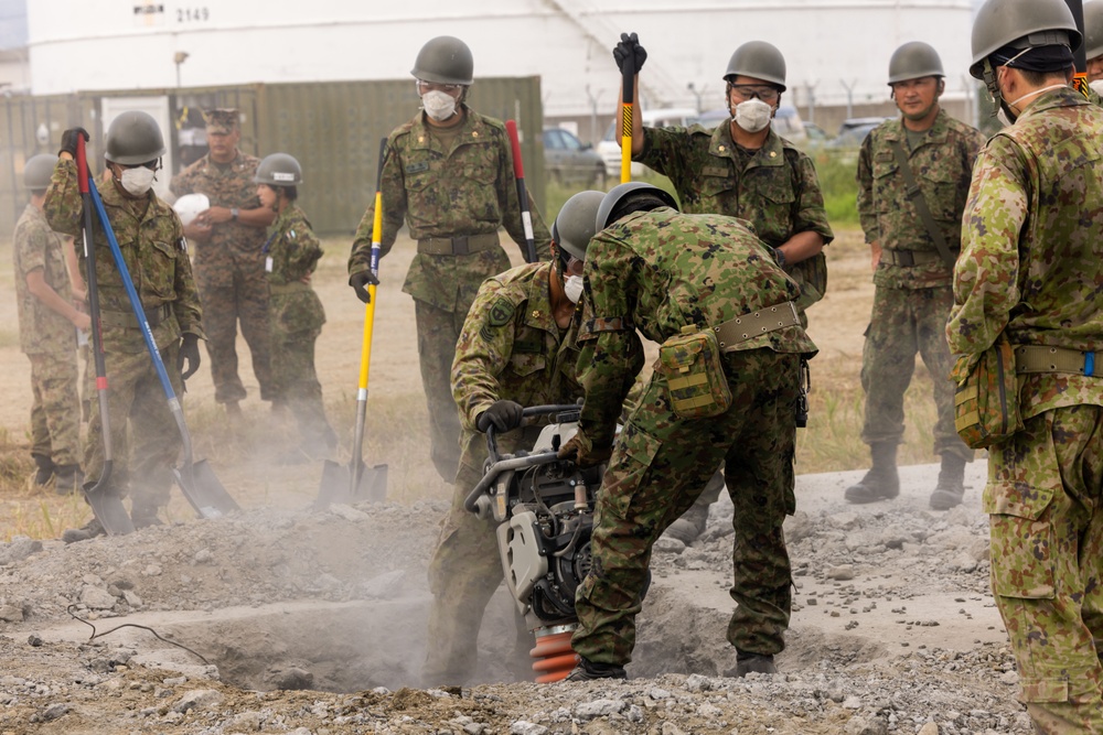 Combined Airfield Damage Repair training conducted at Marine Corps Air Station Iwakuni