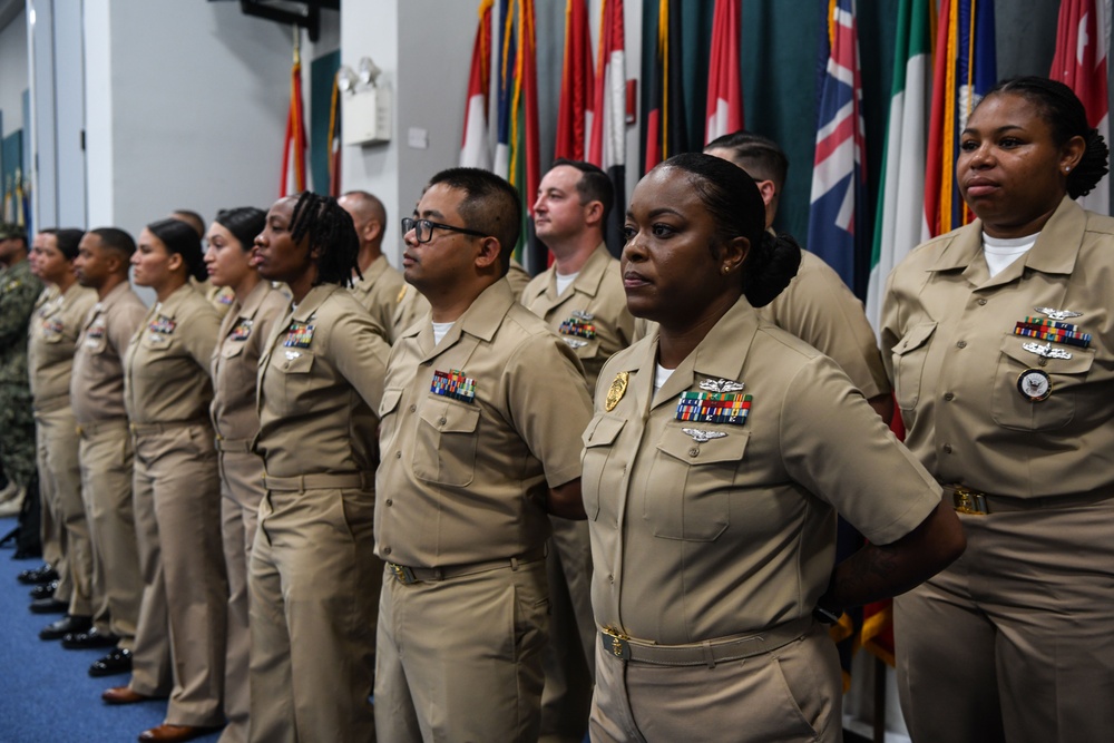 NSA Bahrain Holds Chief Pinning Ceremony