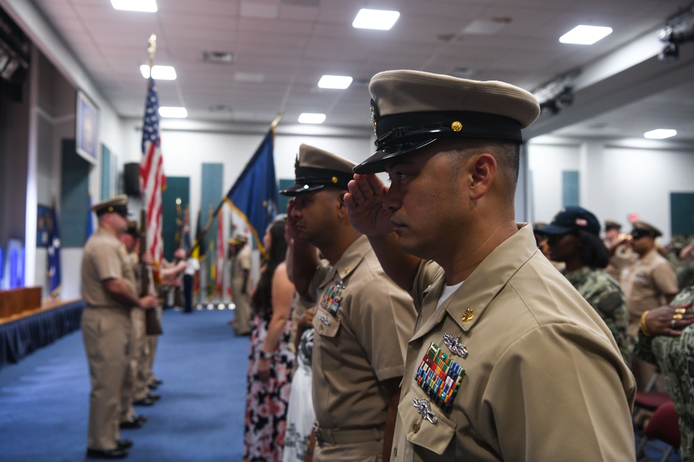 NSA Bahrain Holds Chief Pinning Ceremony