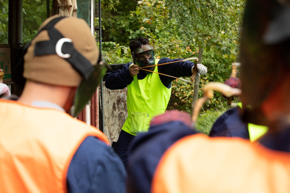 Task Force Marne Soldiers build camaraderie during paintball scrimmage in Latvia