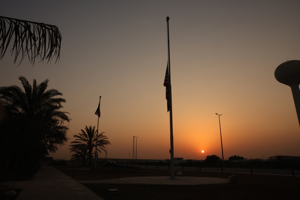 Flag flown over Camp Arifjan