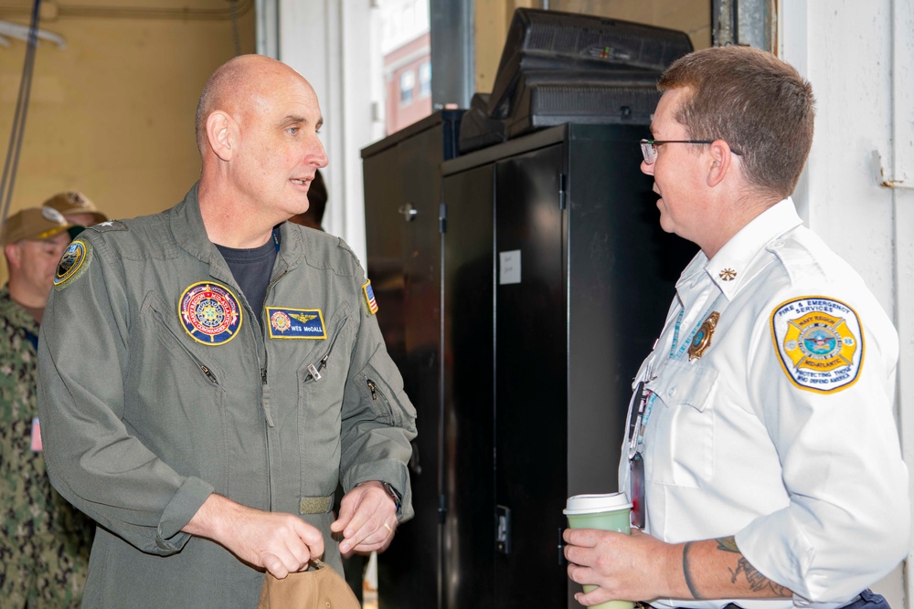 Rear Adm. McCall Visits Portsmouth Naval Shipyard