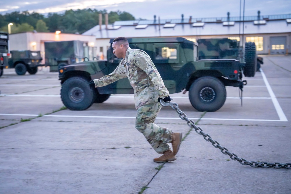 10th AAMDC command sergeant major hosts NCO PT session