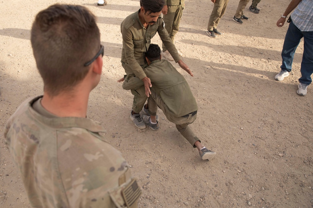 Internal security force learns combatives