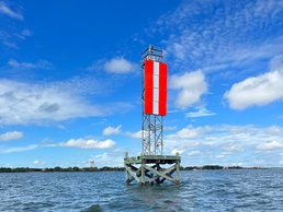 Coast Guard Aids to Navigation Team St. Petersburg fixes aid damaged by Hurricane Idalia