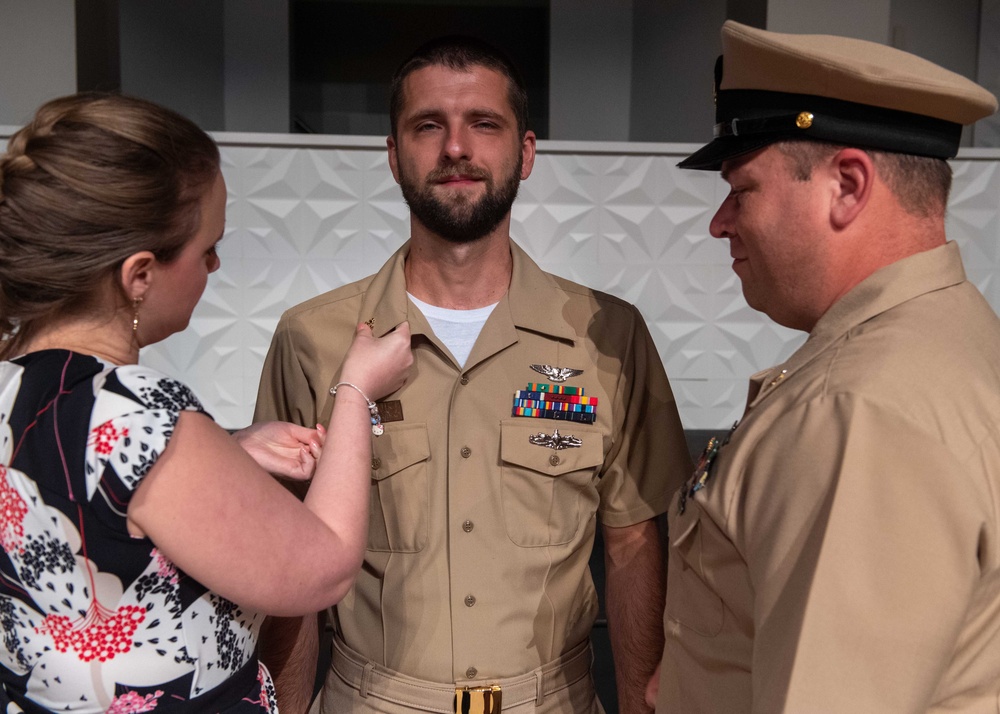 USS John C. Stennis (CVN 74) Holds Chief Pinning Ceremony