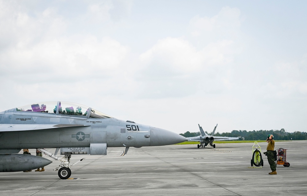 Air Dominance Center provides exclusive training for U.S. Navy Reserves F-18 Growler unit for Sentry Savannah 23-1