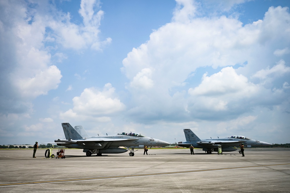 Air Dominance Center provides exclusive training for U.S. Navy Reserves F-18 Growler unit for Sentry Savannah 23-1