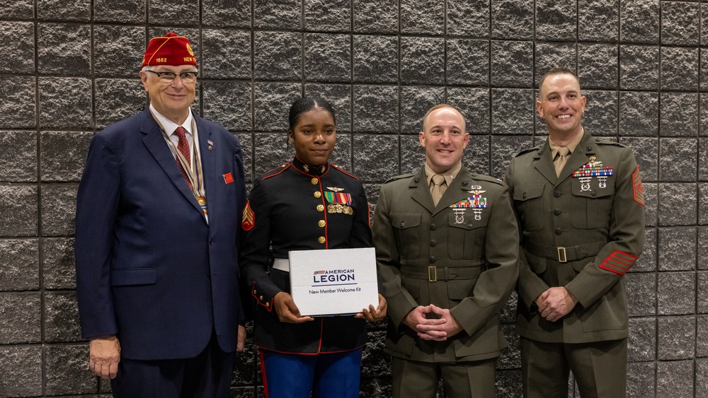 Sgt. Bordes - 2023 American Legion Spirit Service Awardee for the U.S. Marine Corps