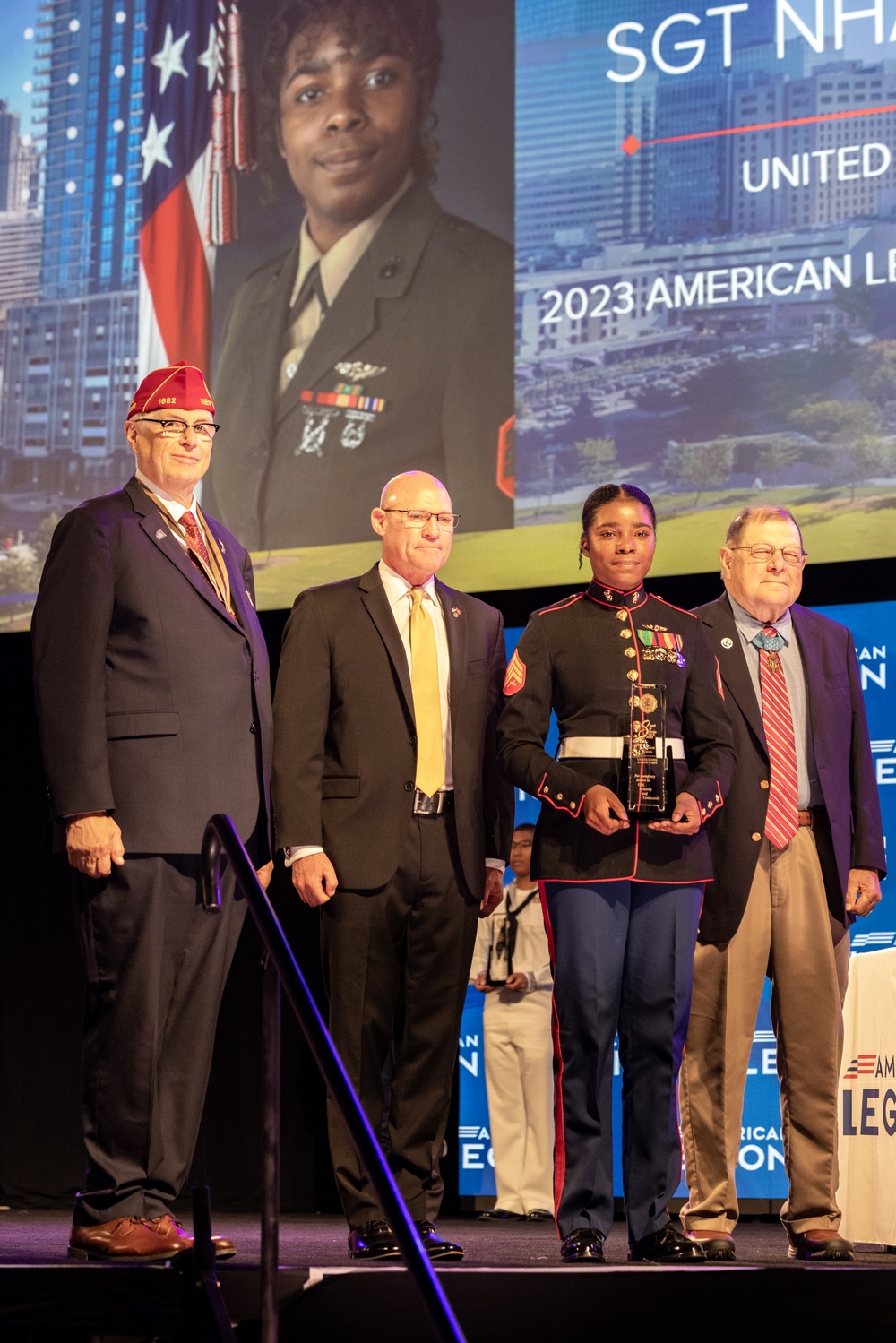 Sgt. Bordes - 2023 American Legion Spirit Service Awardee for the U.S. Marine Corps