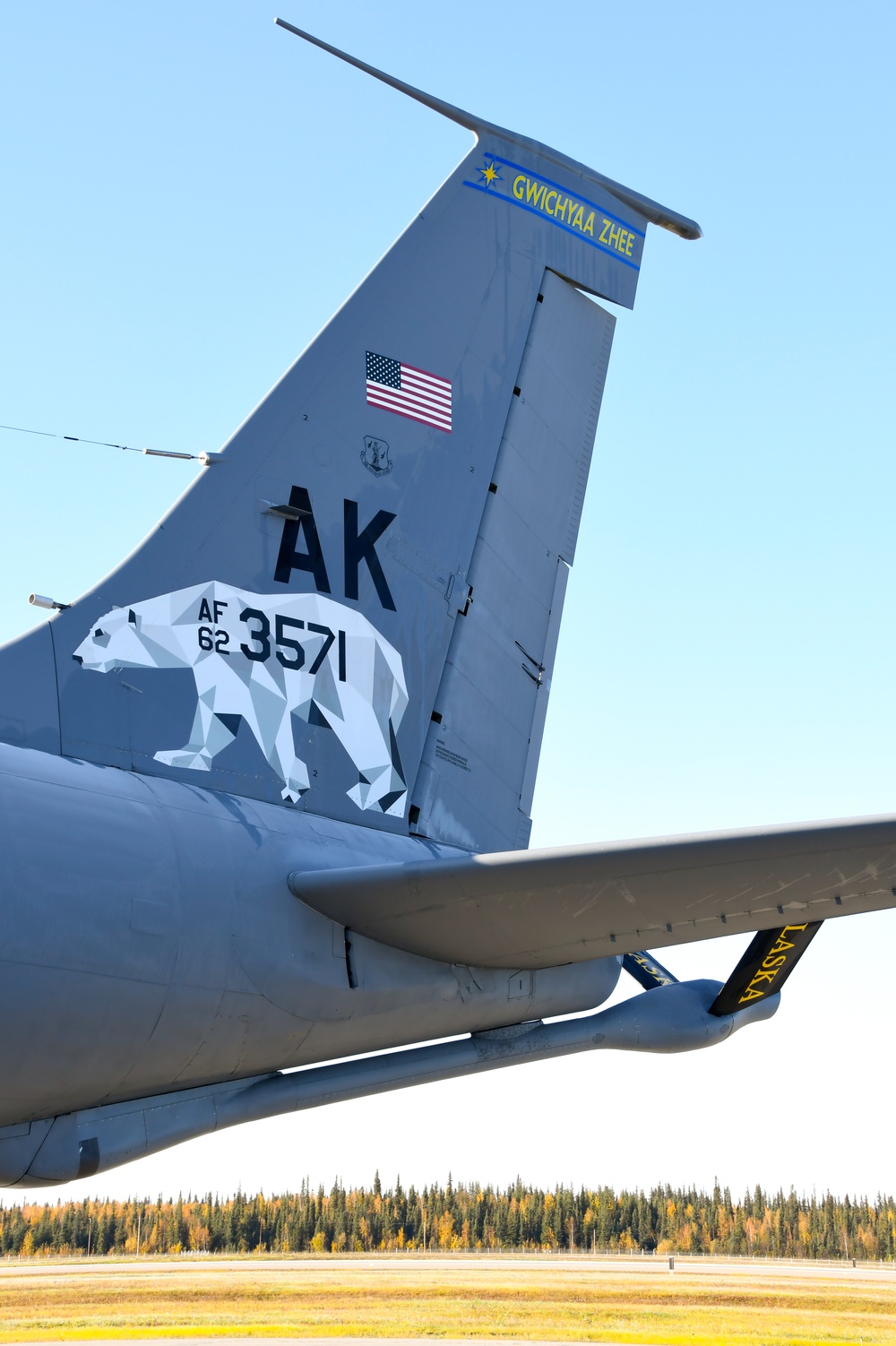 168th Wing Eielson Flight Line Foliage