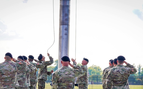 4th Cav Soldiers Render Honors During Post Flag Detail