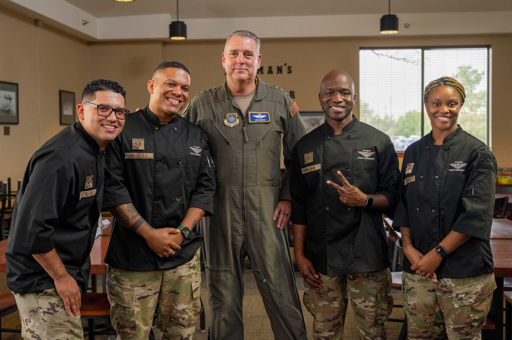 AMC's Civic leaders and General breakfast with McConnell's Airmen