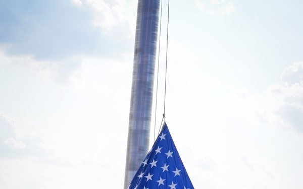 4th Cav Soldiers Render Honors During Post Flag Detail