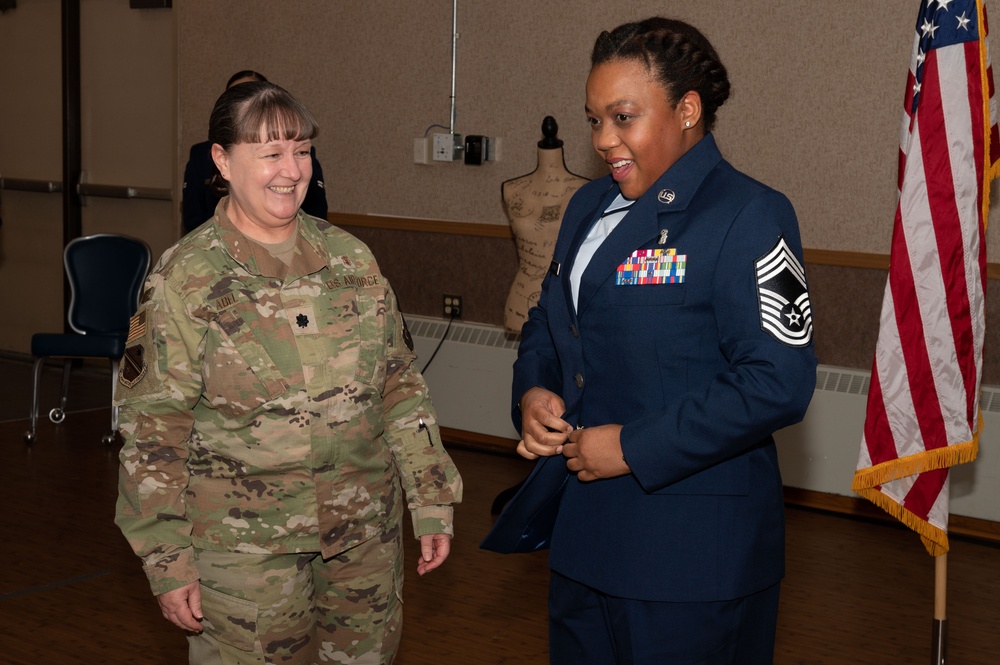 SMSgt. Vanessa Arthur promotes to Chief