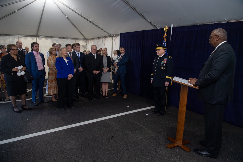 President Biden hosts CJCS change of responsibilities