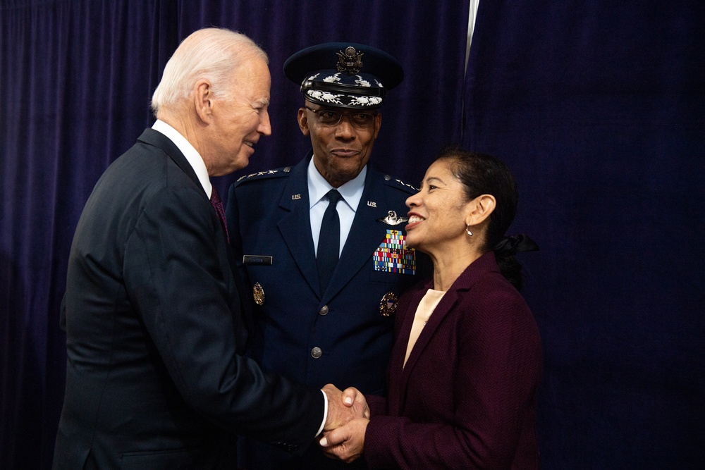 President Biden hosts CJCS change of responsibilities