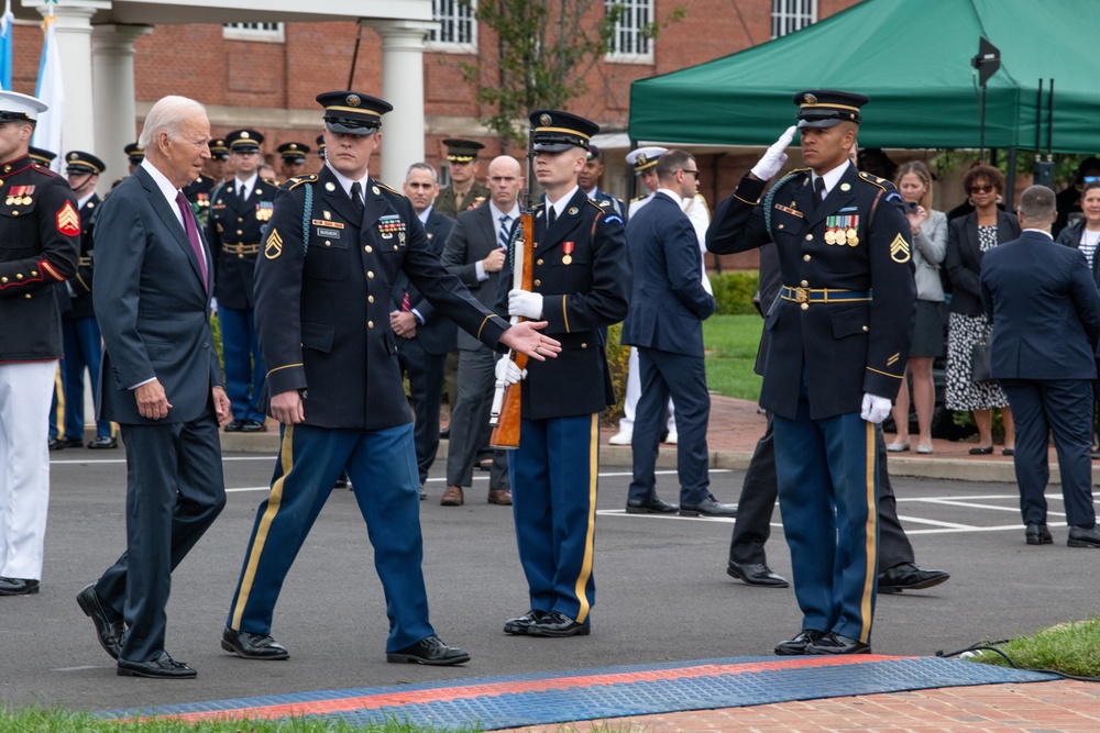 President Biden hosts CJCS change of responsibilities