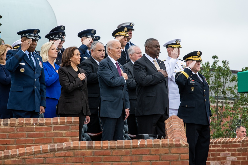 President Biden hosts CJCS change of responsibilities