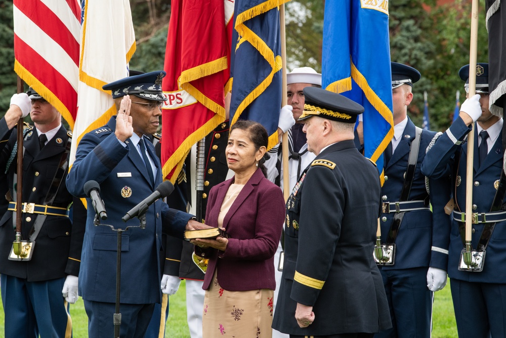 President Biden hosts CJCS change of responsibilities