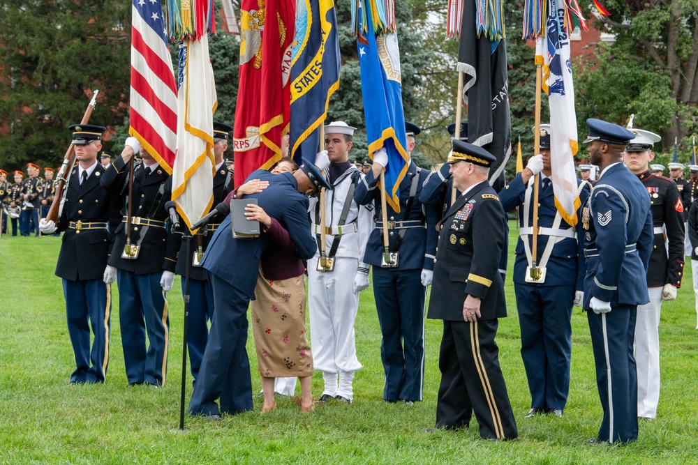 President Biden hosts CJCS change of responsibilities