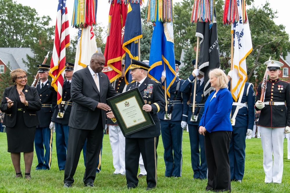 President Biden hosts CJCS change of responsibilities