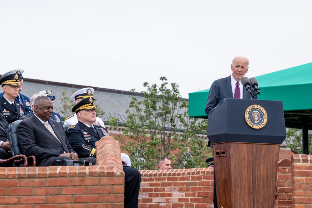 President Biden hosts CJCS change of responsibilities