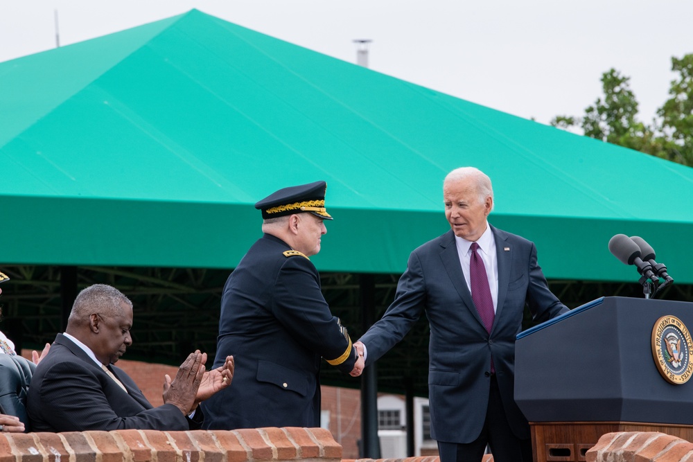 President Biden hosts CJCS change of responsibilities