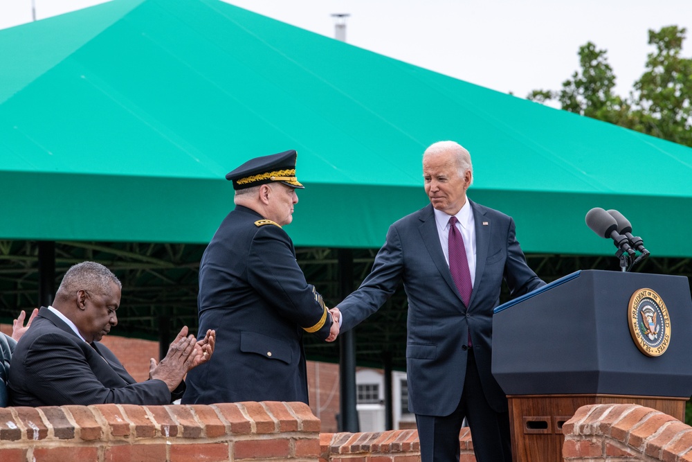 President Biden hosts CJCS change of responsibilities