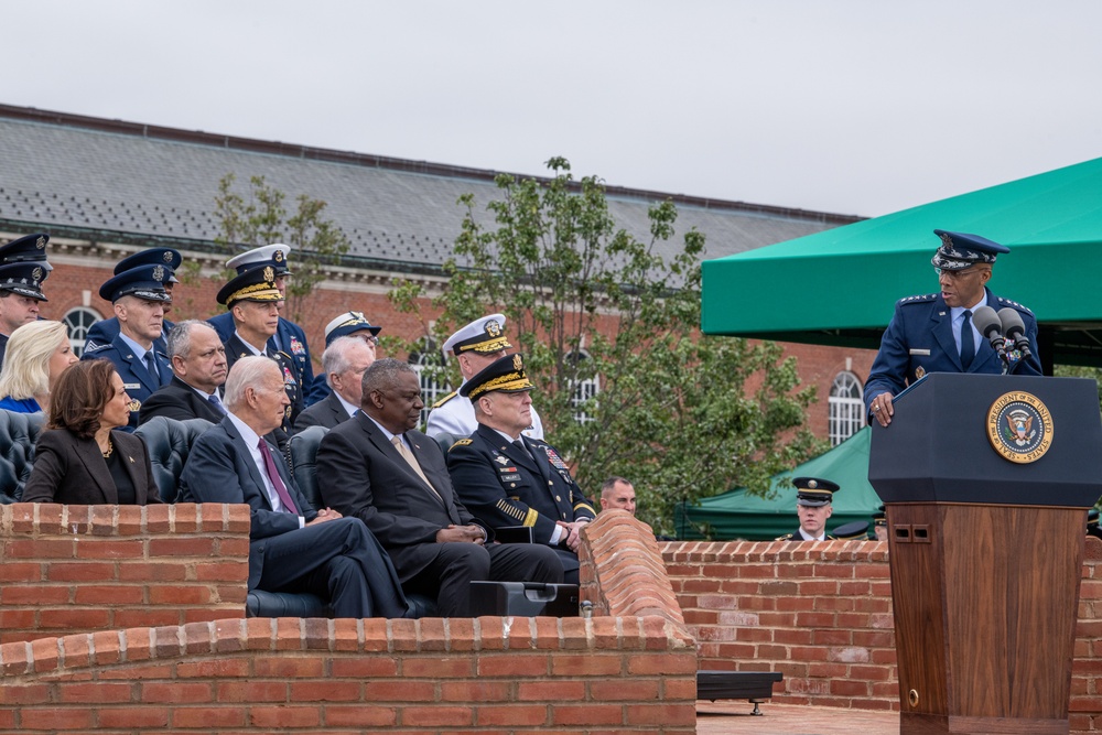 President Biden hosts CJCS change of responsibilities