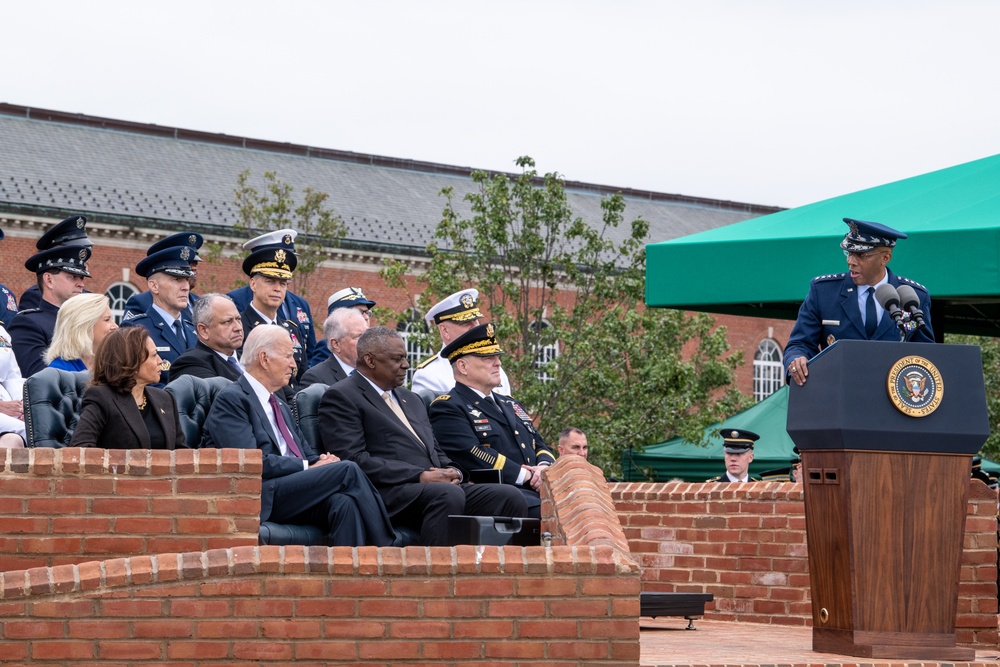 President Biden hosts CJCS change of responsibilities