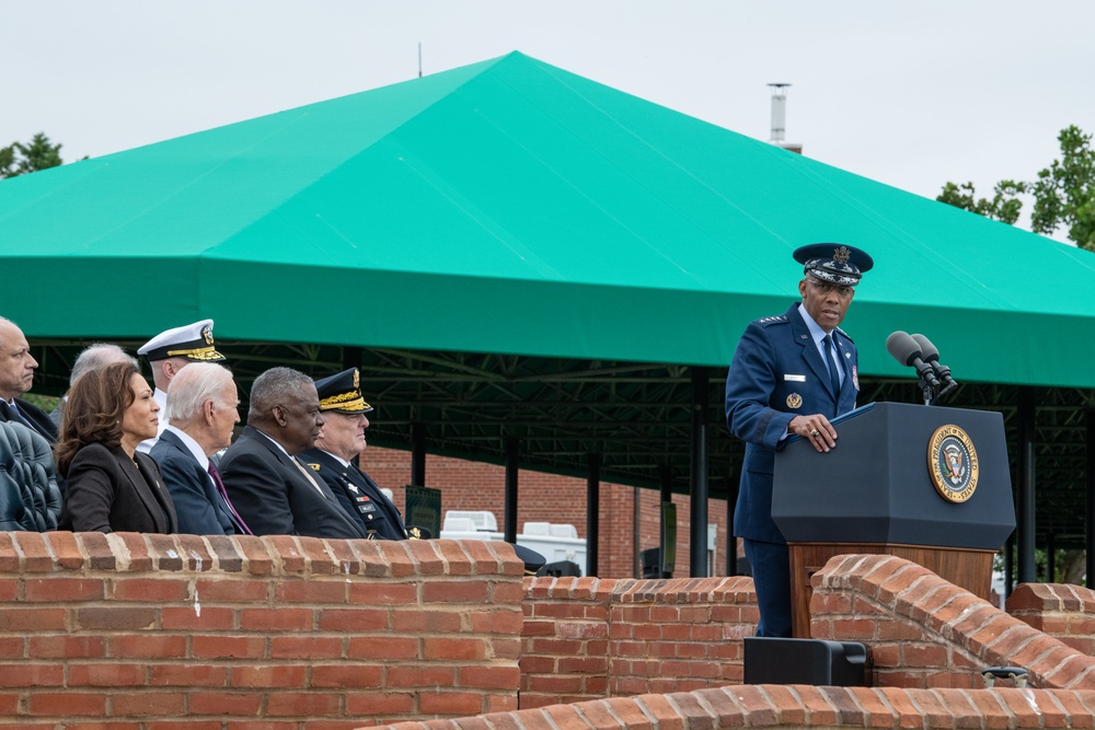 President Biden hosts CJCS change of responsibilities