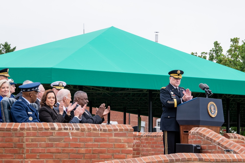 President Biden hosts CJCS change of responsibilities