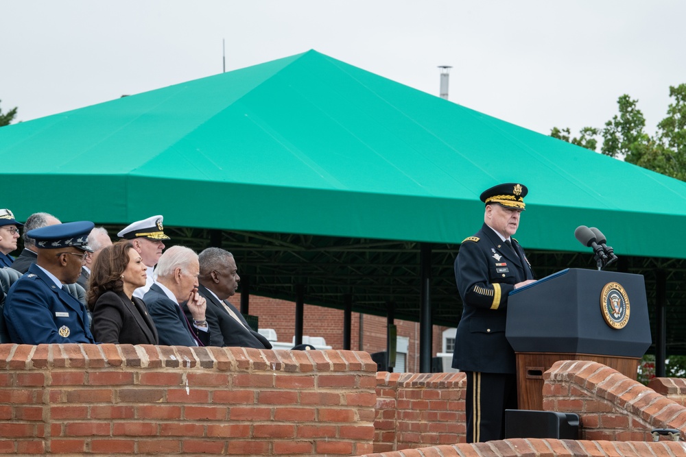 President Biden hosts CJCS change of responsibilities