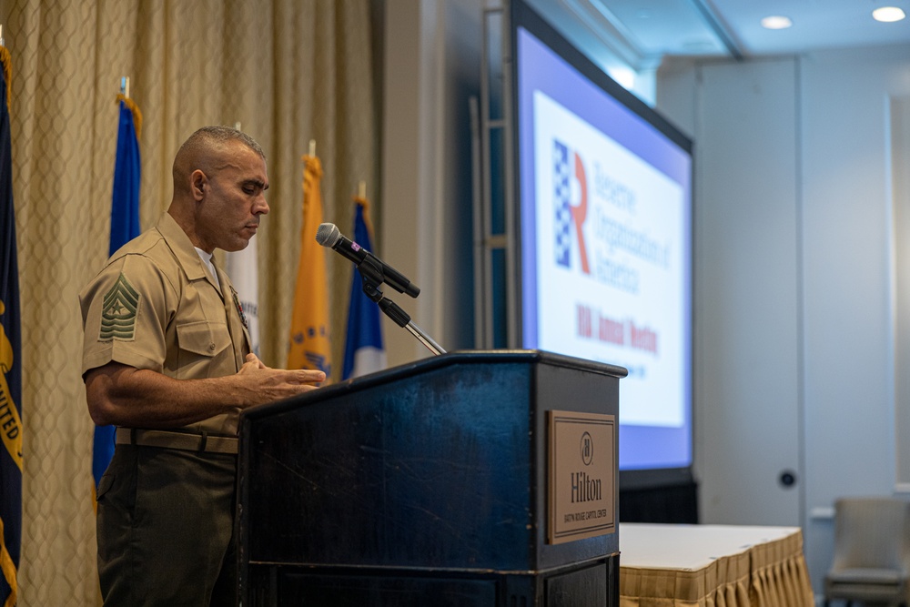 Reserve Organization of America hosts Sgt. Maj. Mota as speaker at national convention