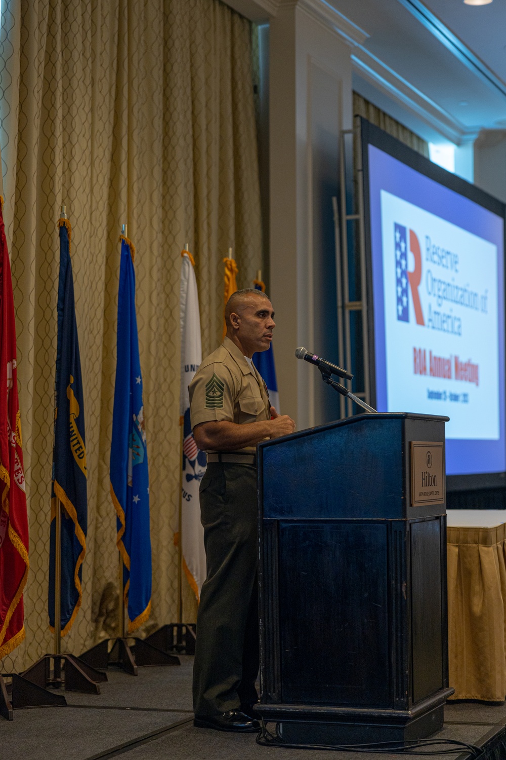 Reserve Organization of America hosts Sgt. Maj. Mota as speaker at national convention