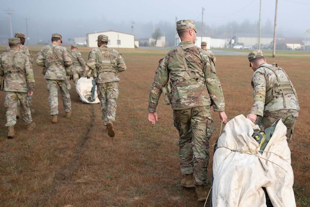 Soldiers with the 10th Mountain Division conducted a winterization training lane during Alpine Readiness Week, Oct. 2, 2023, on Fort Drum, New York.